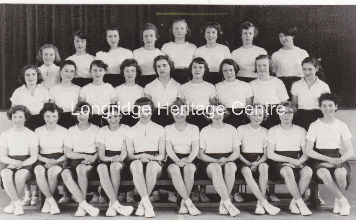 514B - Longridge High School - Group of girls - 1960